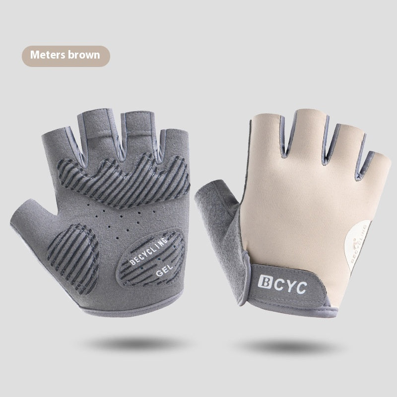 Demi-doigt mince exercice anti-entraînement Gants anti-dérapants