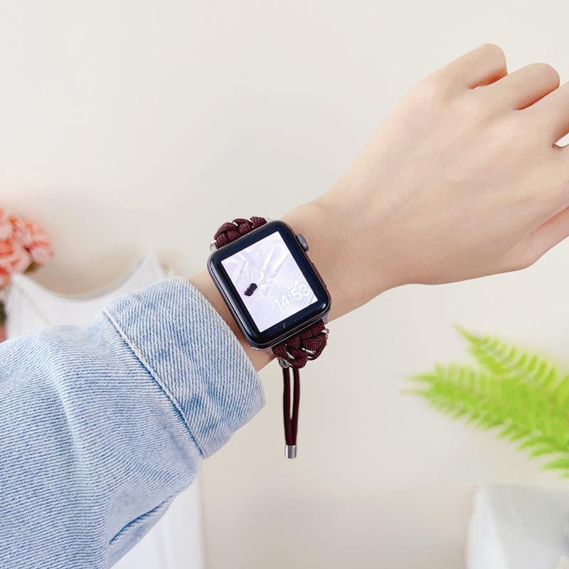 Nylon Bracelet de montre en métal chaîne Creative Tissage
