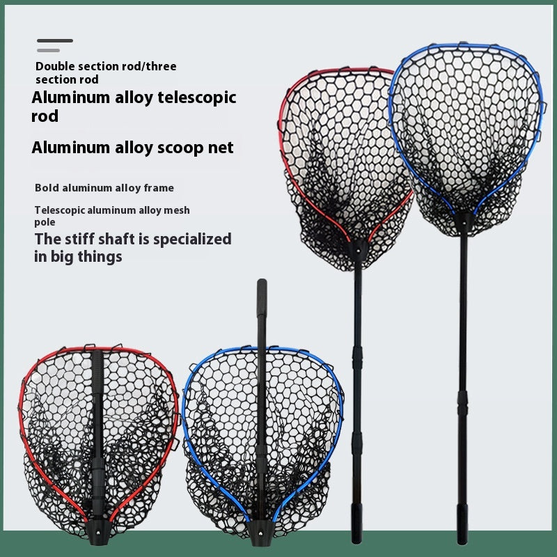 Luyada Dip Net alliage d'aluminium Rod télescopique multi-section