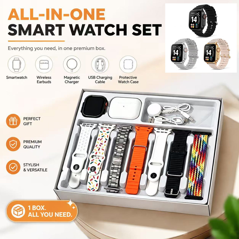 Ensemble de montres intelligentes dix en un avec des écouteurs sans fil