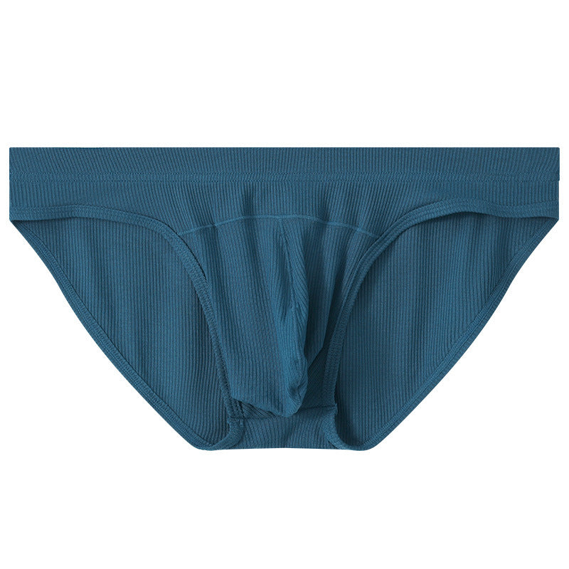 Briefs hommes Convex Low Waist Briefs Respirant Sexy Jeune Sous-vêtements Couleur solide Loose Pan