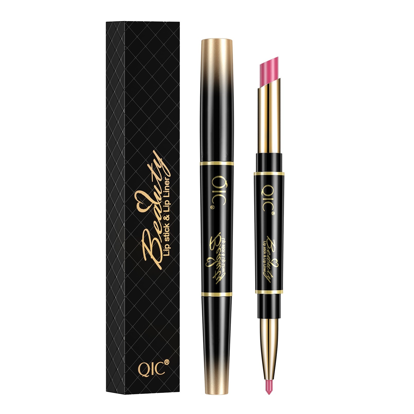 2-en-1 Stylo rouge à lèvres imperméable à l'eau