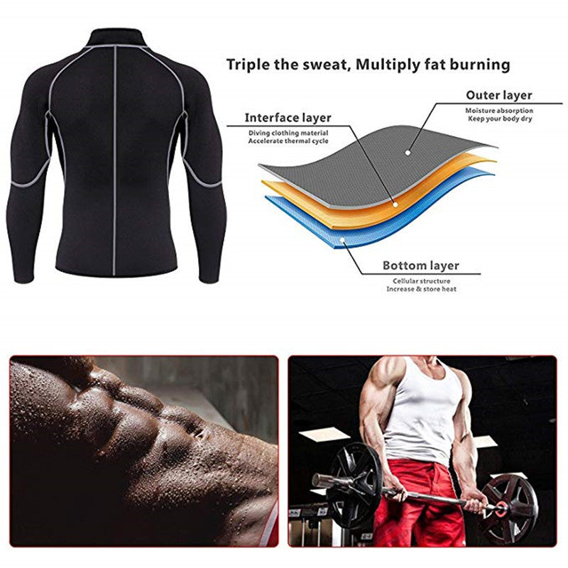 Costume sport sport de course pour hommes Yoga Sauna Fitness