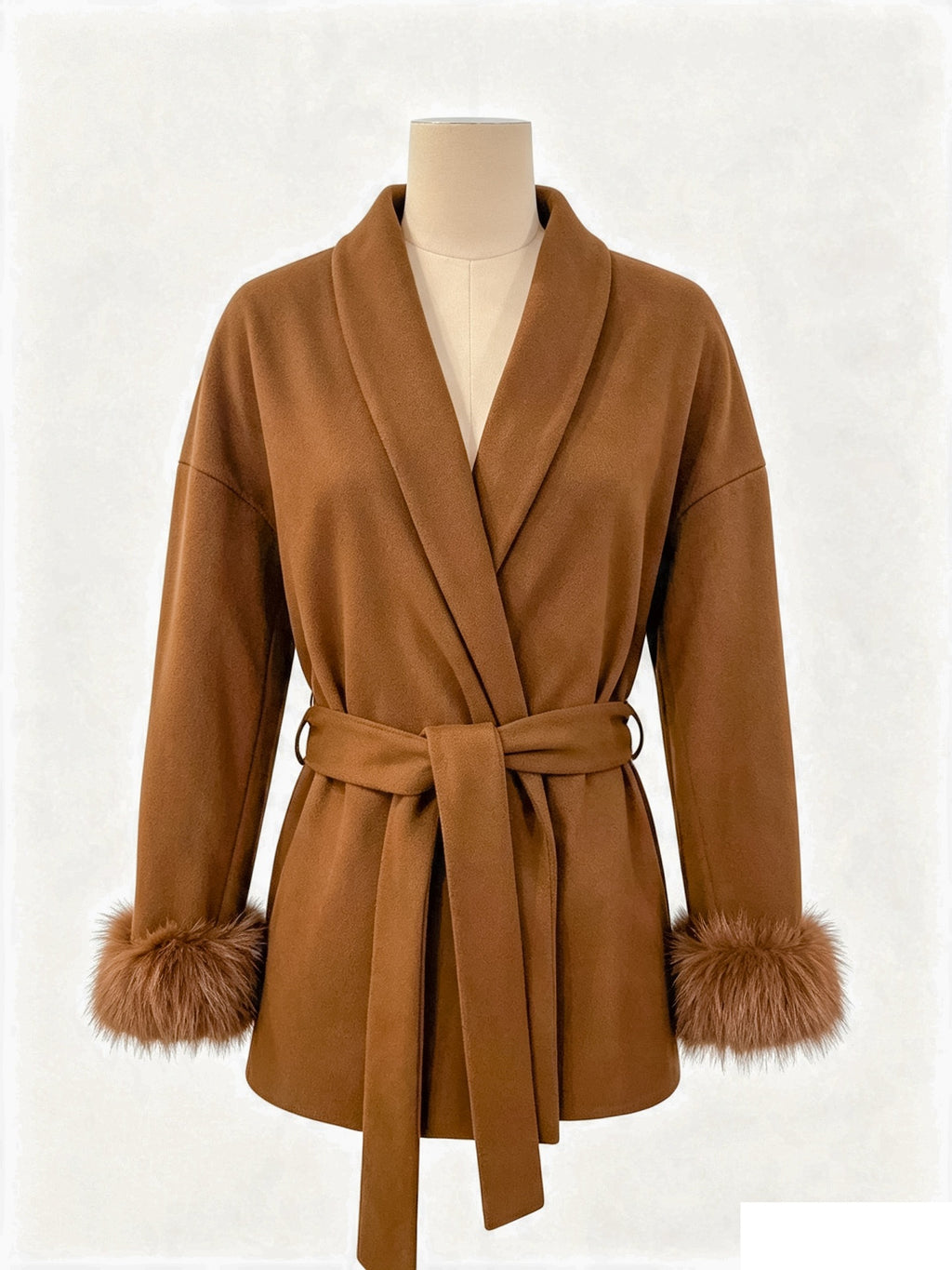 Automne Hiver Manteau de Woolen de style français