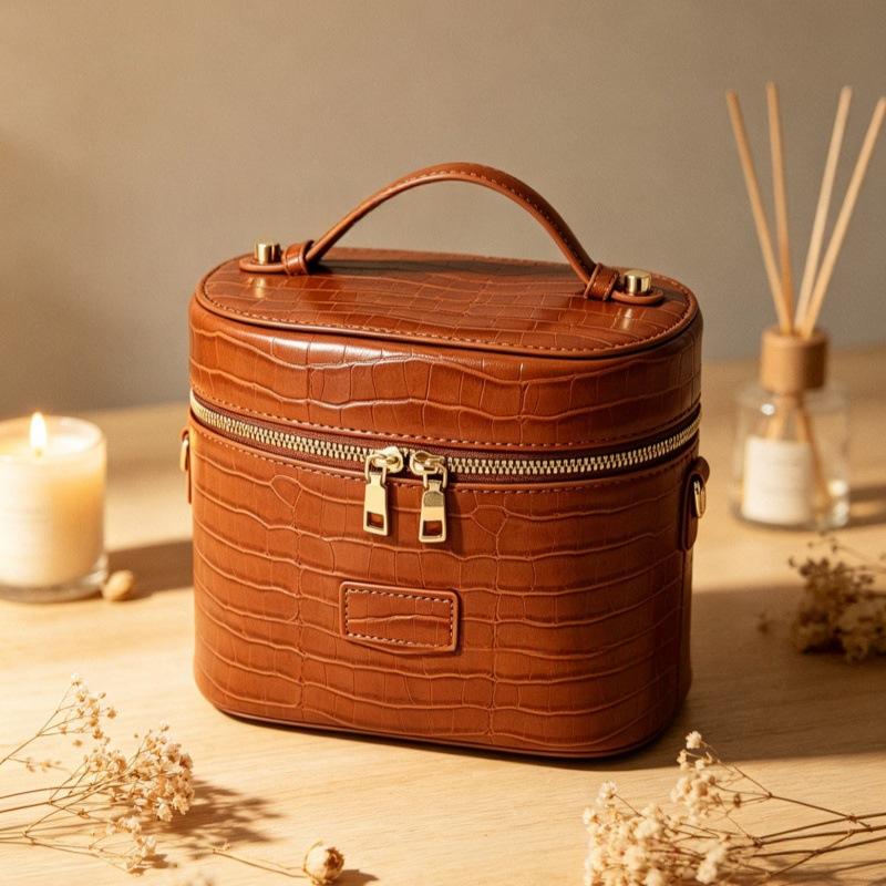 Crocodile-Imprimer Stylier grand-capacité sac cosmétique portable