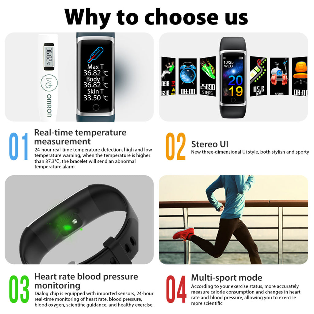Pedometer Exercice Sommeil Surveillance Bracelet intelligent multifonction