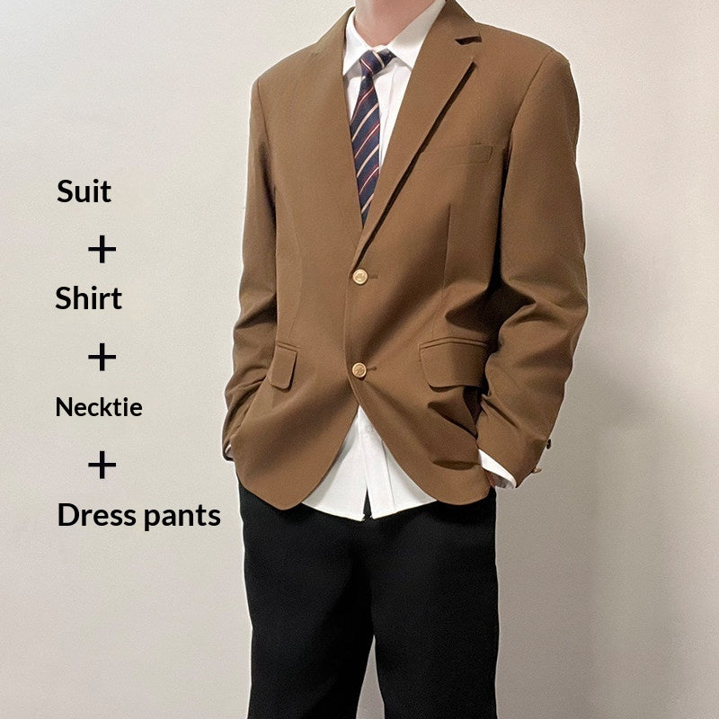 Set de veste bleu foncé casual