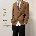 Set de veste bleu foncé casual