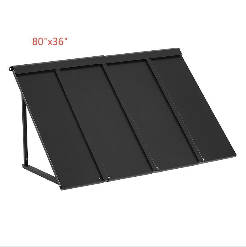 Auvent de fenêtre porte Canopy extérieur en acier Auvents de porte avant anti-rouille