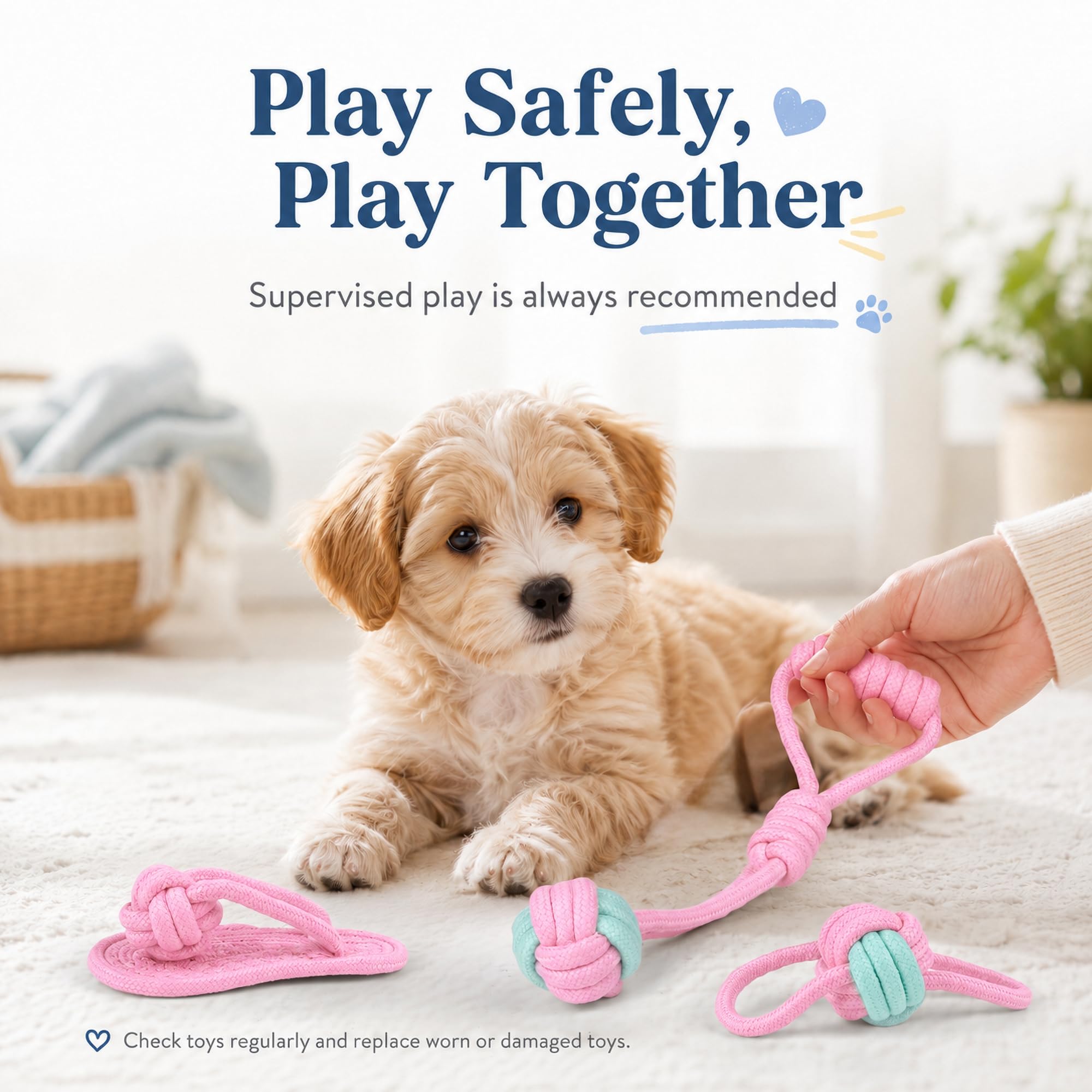 Jouets à corde pour chiens pour chiots et petits chiens