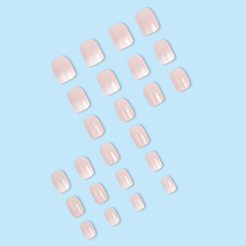 24 pièces de filet acrylique à pression carrée courte changement de couleur blanc Trimmings avec emb 3D