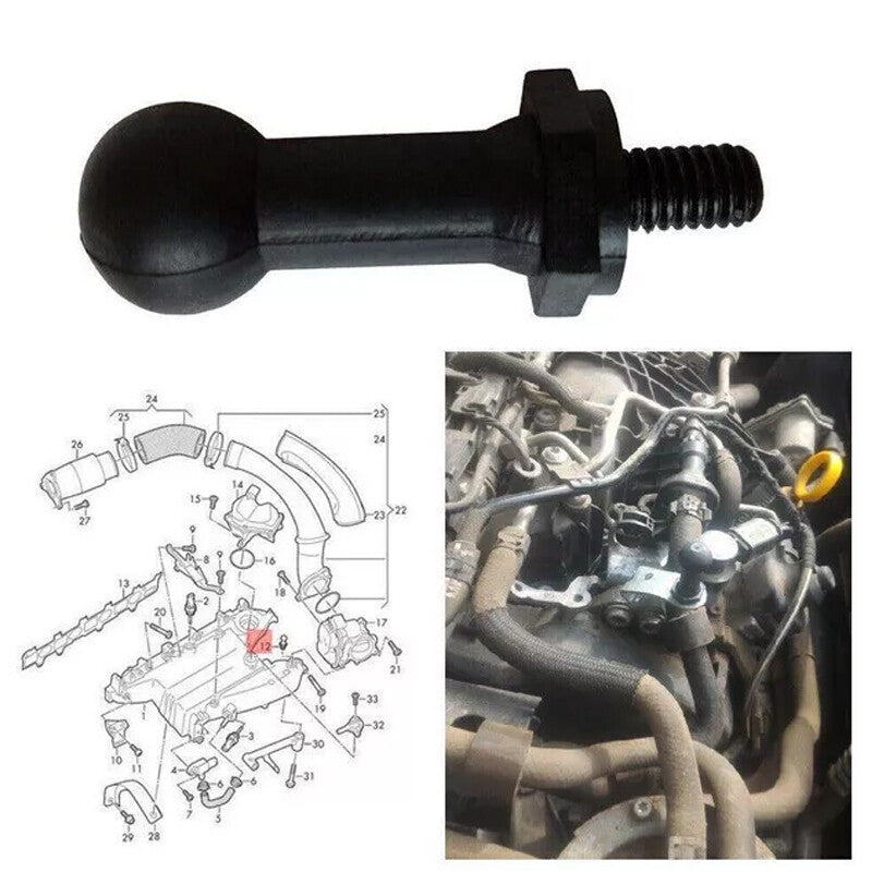 2 PCS Mounting Peg Bolt Cover FOR Skoda Audi VW CADY-MK3 1.6 2.0 TDI
