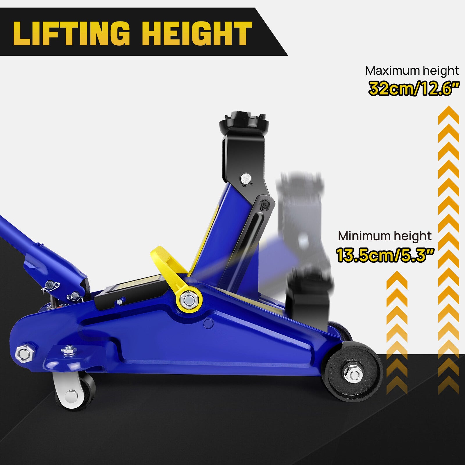 Chariot Jack 2 Tonnes Low Profile Hydraulic Floor Lifting Car Van Garage Nouveau