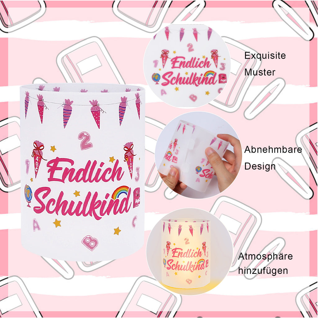 Set de 12 nuances de bougie rose