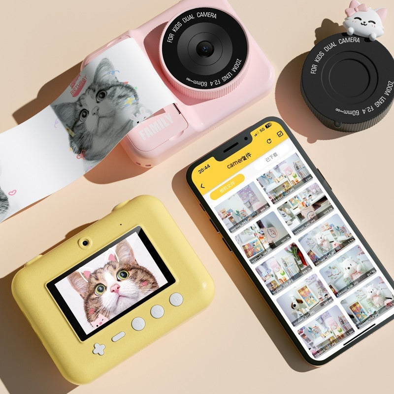 Caméra d'impression numérique Mini pour enfants