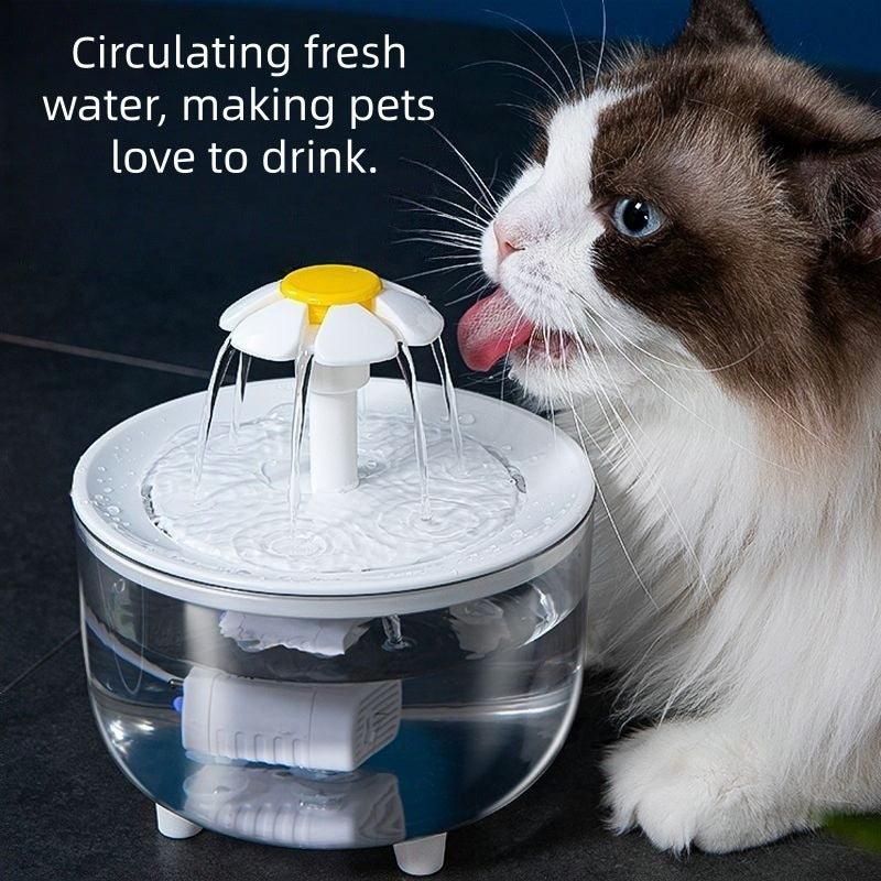 Fontaine d'eau pour animaux de compagnie filtrant automatique pour chats et chiens