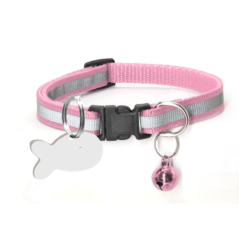 Chat de chien de collier réfléchissant en nylon