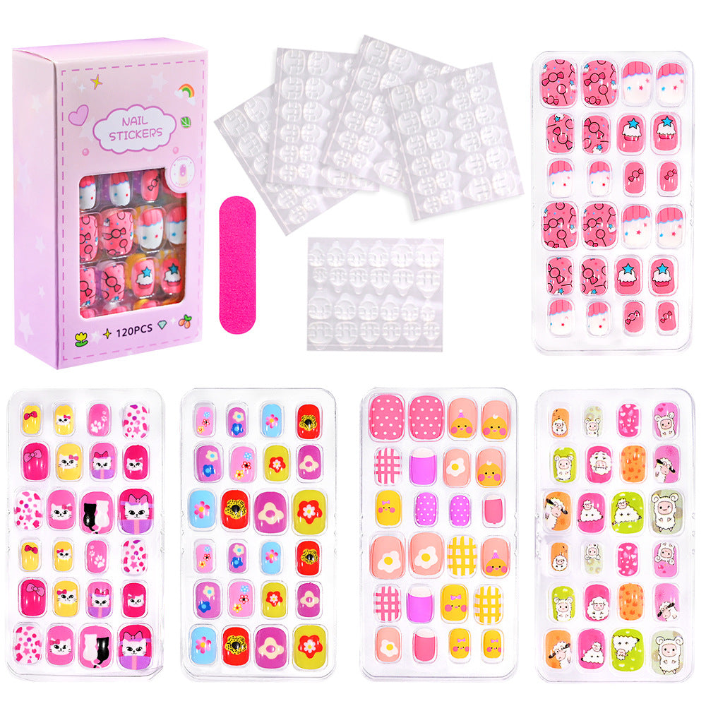 Set d'art à ongles pour enfants de style océan-océan de 120 pièces