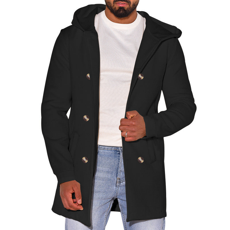 Manteau polyvalent en laine pour hommes
