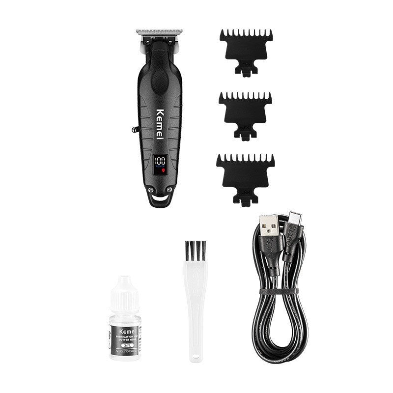Tête d'huile électrique Trim écran LCD Clipper cheveux