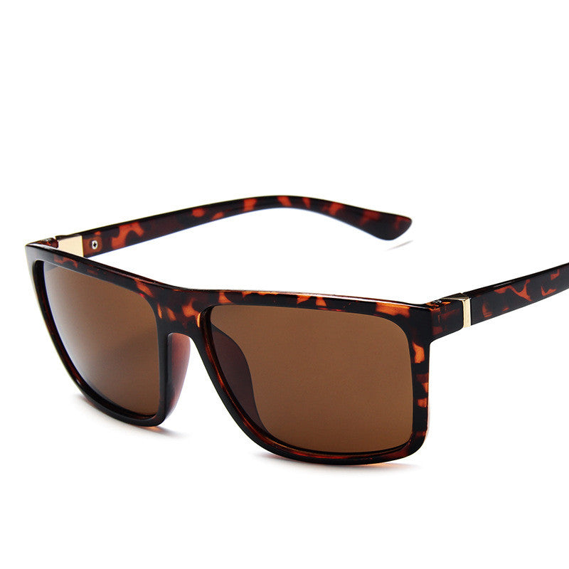 Lunettes de soleil carrées pour hommes de style Large Frame