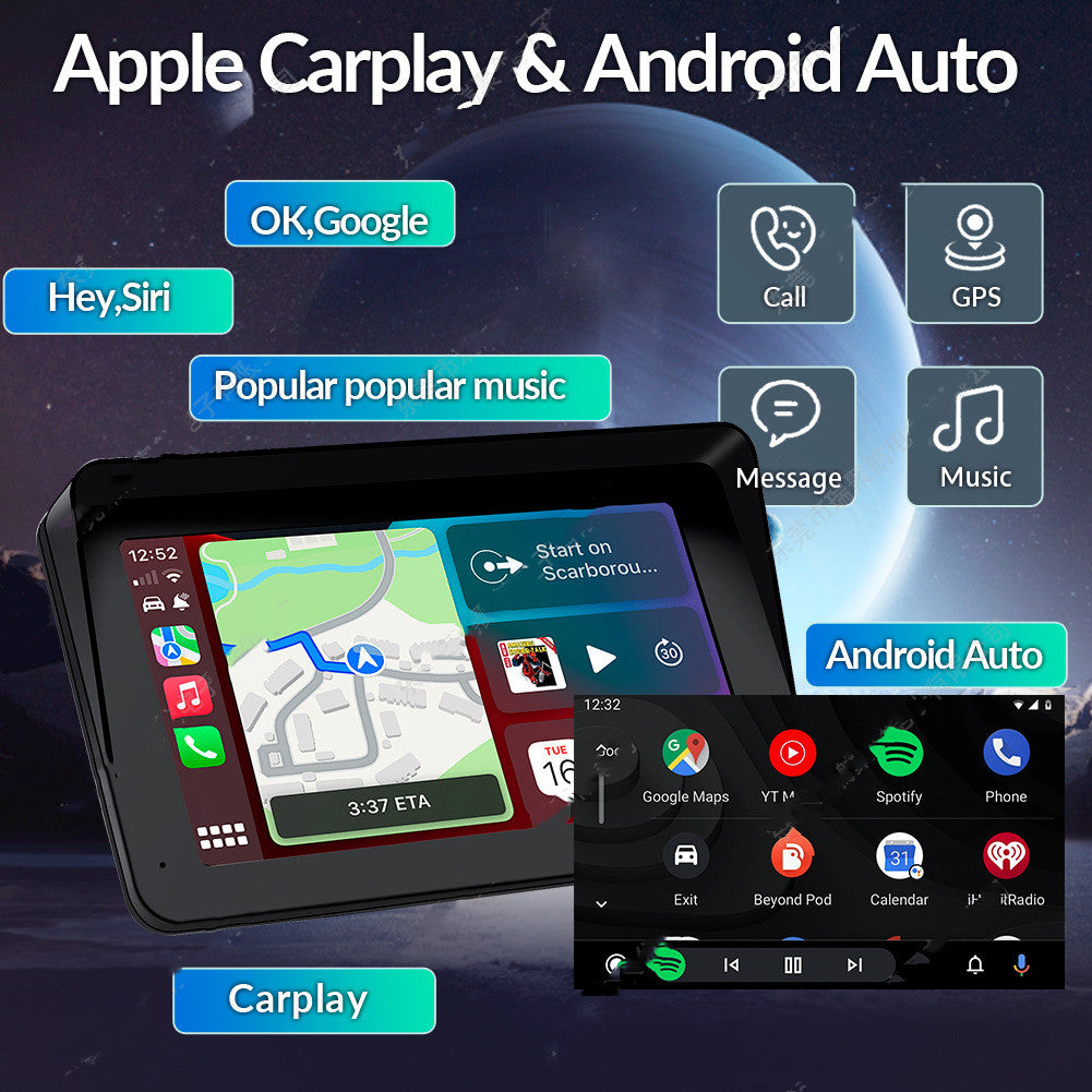 Voiture portable 7 pouces PND Lecteur de véhicule MP5 sans fil Carplay Smart Screen Reversing