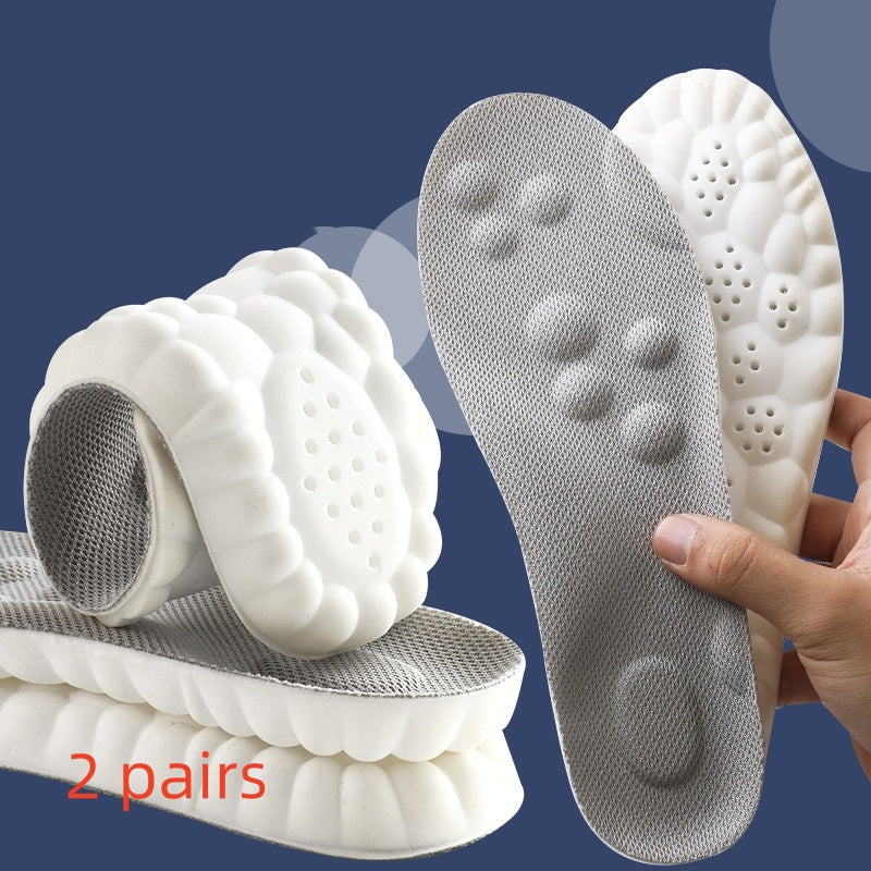 Semelle intérieure Pas d'arc de pied fatigué Massage Sweat Absorbant et Déodorant Antibactérien