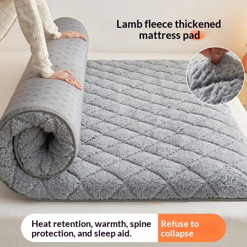 Topper de matelas d'agneau chaud épais pour usage domestique