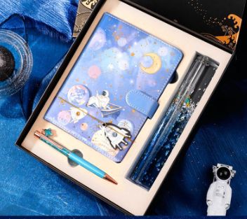 Galaxy Dream Coloriage de page Notebook mignon dessin animé Astronaute