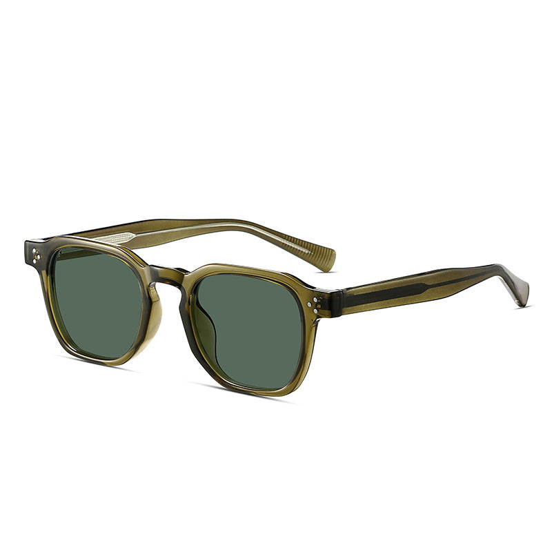 Lunettes de soleil rétro polygonales pour hommes et femmes