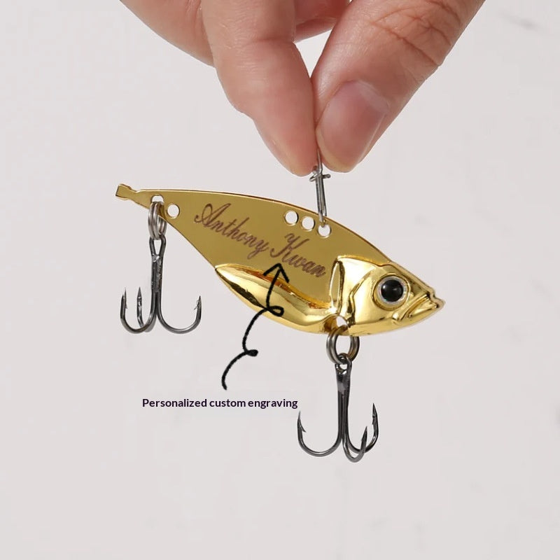 Pendentif personnalisé engravé Fishhook Pêche Lure Pendentif
