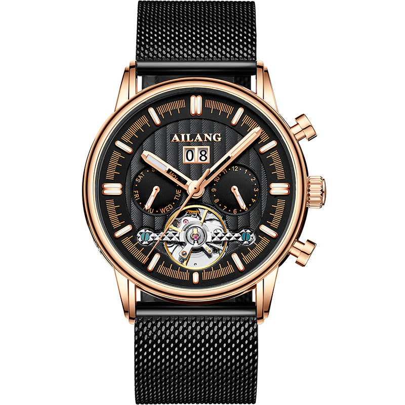 Tourbillon Multi-fonctions Montre mécanique automatique homme