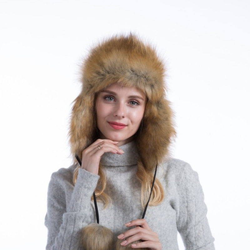 Automne et hiver femmes Coréen Version de fourrure de renard pour garder chaud et froid