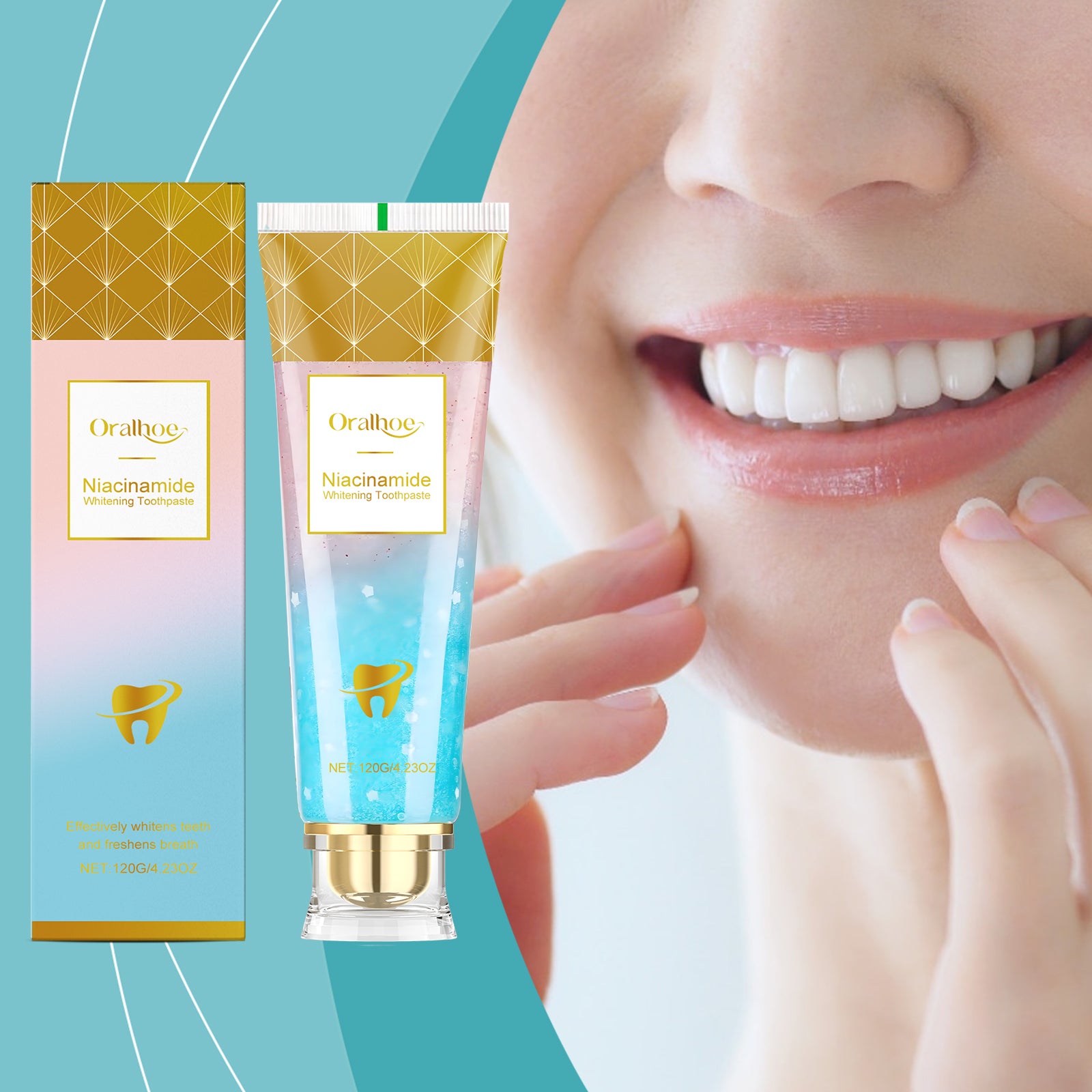 Niacinamide Dentifrice blanchissant 120g-box