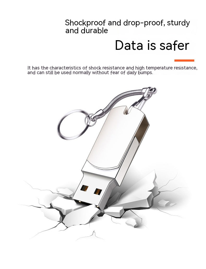 Disque USB 16g Petit gras Rotation métallique haute vitesse