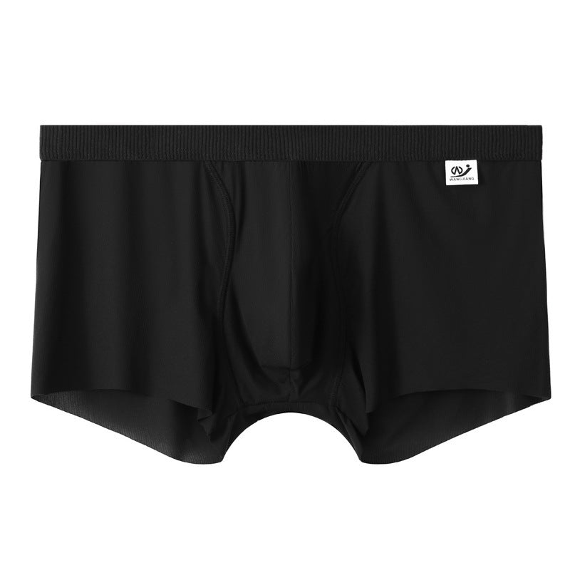 Sous-vêtements en mesh pour homme Boxer en soie pour homme Summer Thin Breathable Boxers Seamless Youth Pan