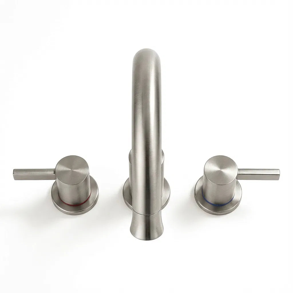Robinet de salle de bain large de 8 pouces