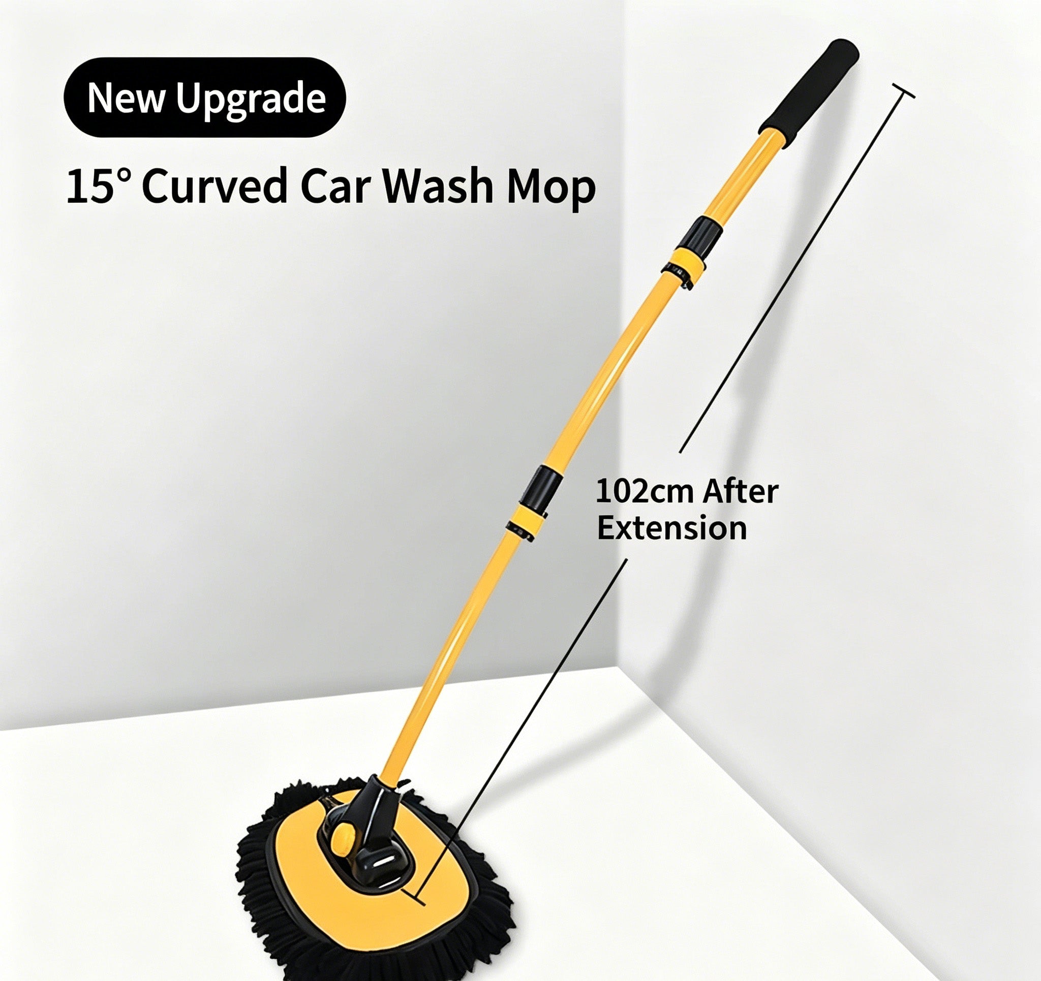 Mop de lavage de voiture télescopique
