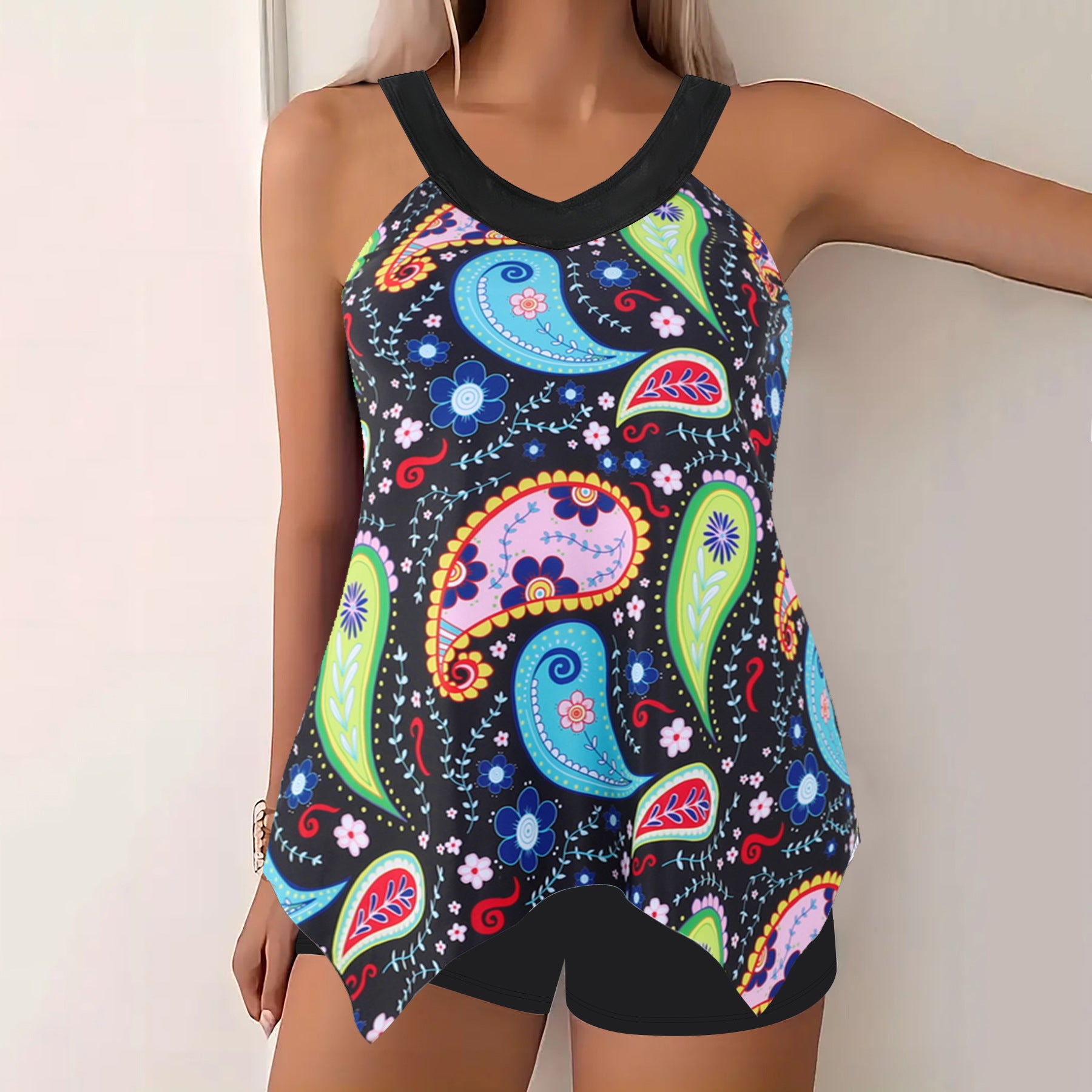Bikini tendance pour femmes avec slip imprimé