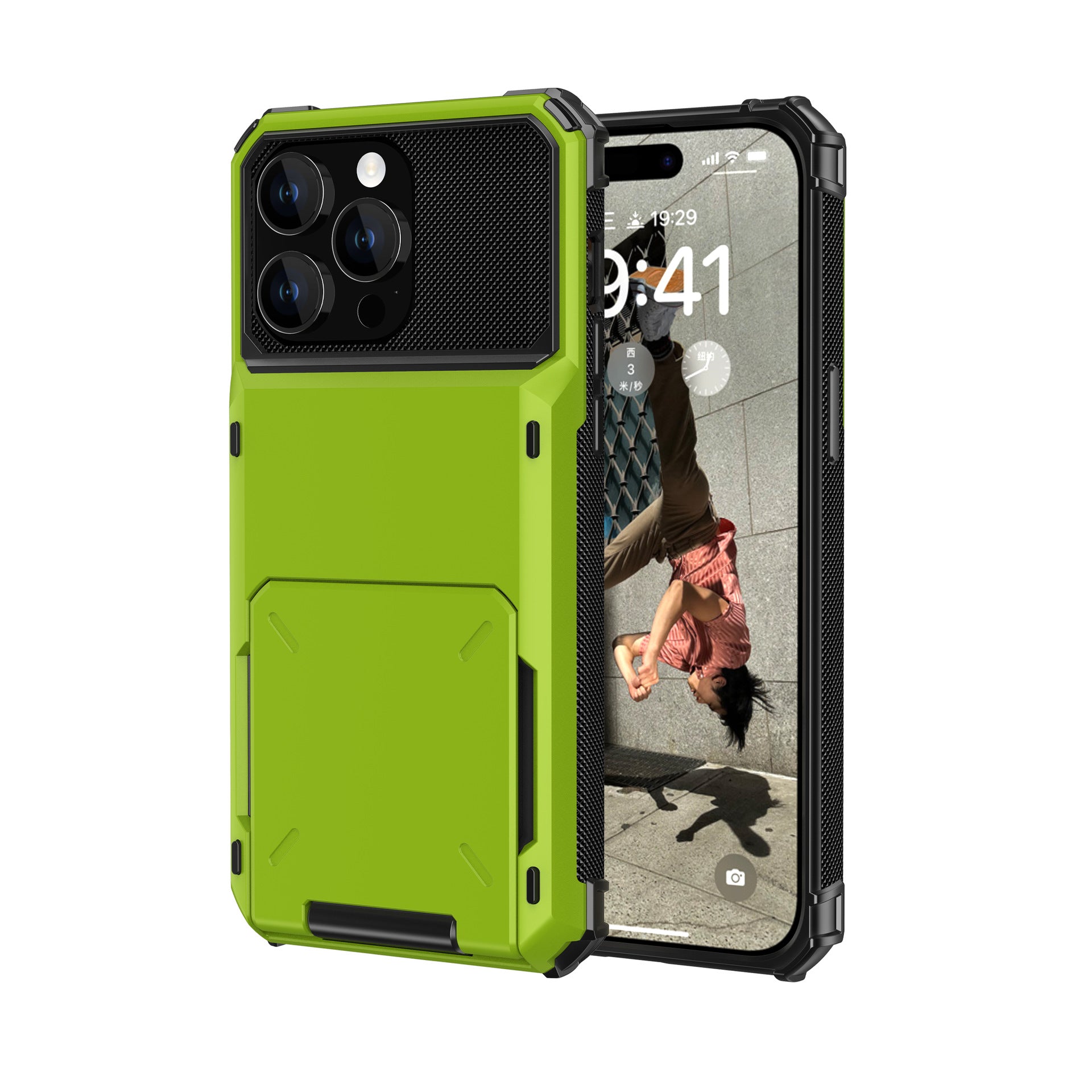 Fashionable Casual Flip Cover Étui de téléphone résistant aux chocs