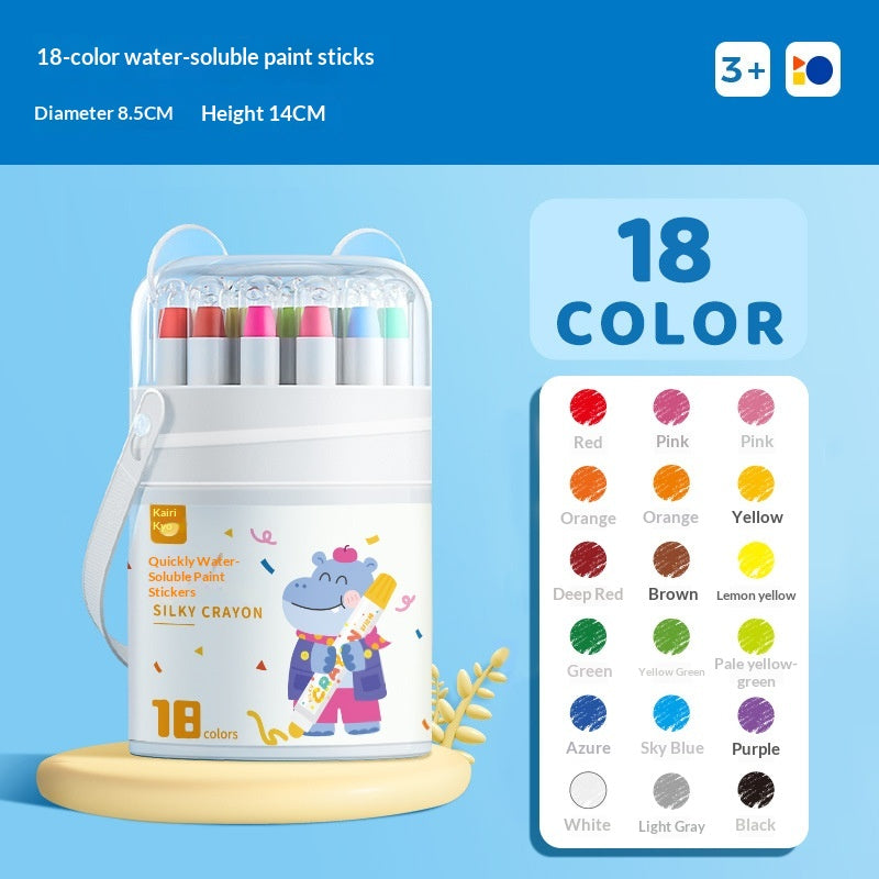 Pastels d'huile pour enfants lavables qui se fendent ou saignent par le papier