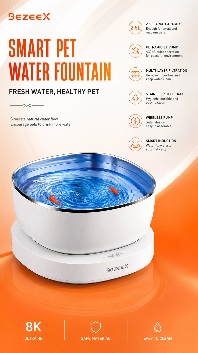 Fontaine d'eau pour animaux intelligents