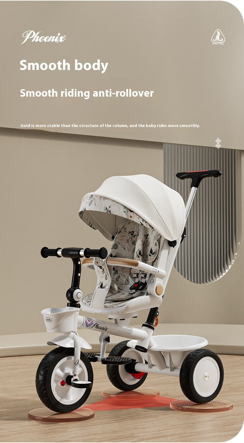 Tricycle Pedal Bébé Voiture Enfants Jouet léger Trolley