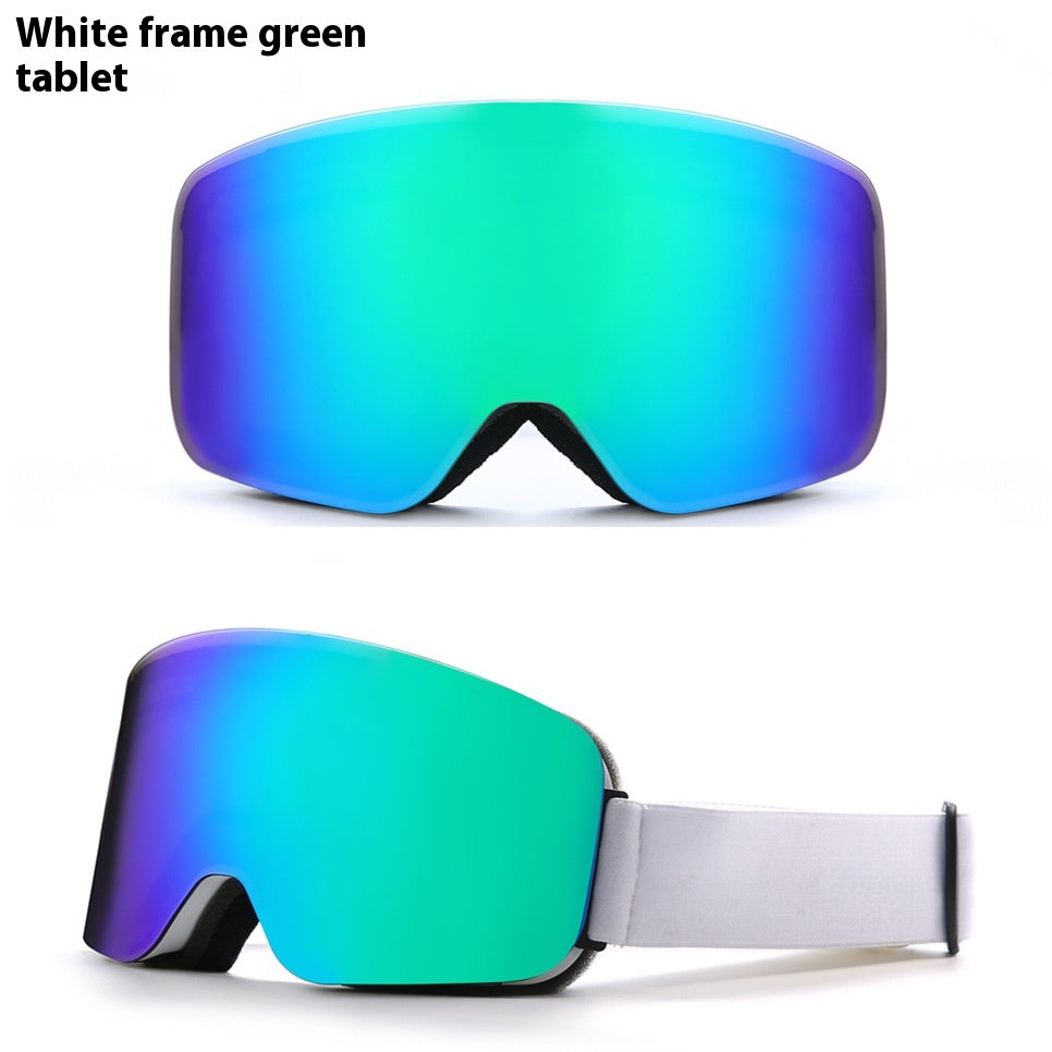 Gants de ski Double couche Gants anti-fog Protection des yeux