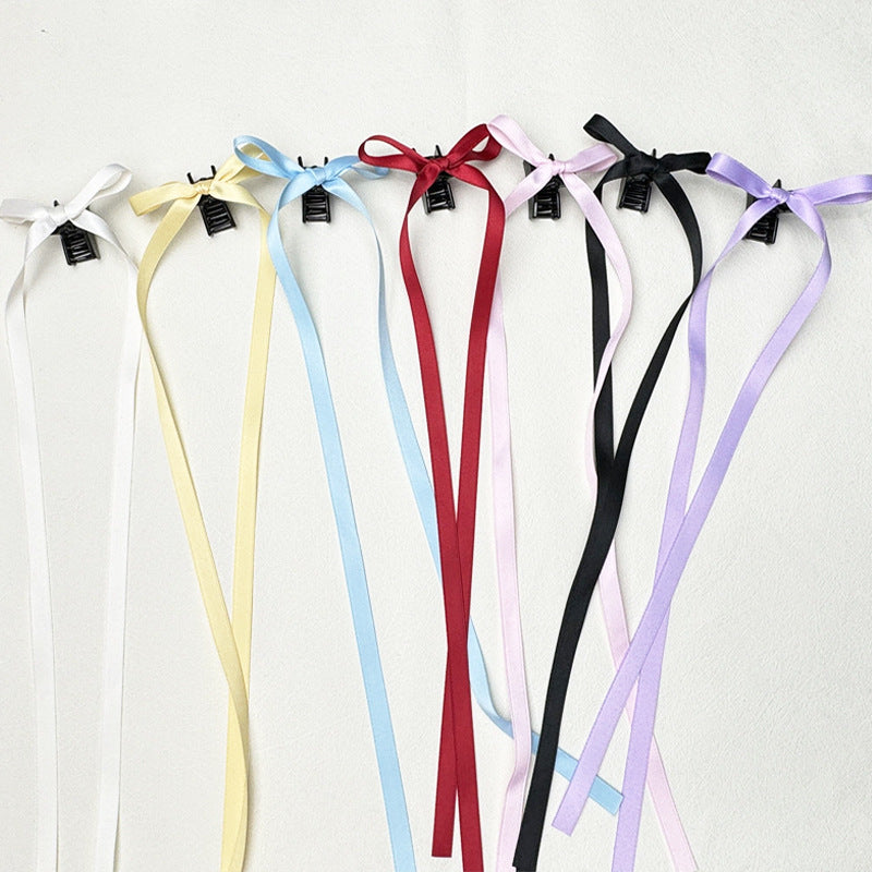 36cm Ruban Long Polyester Coton Bow Clip