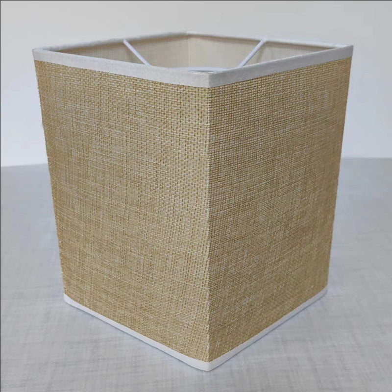Luminaire de bureau en tissu carré simple