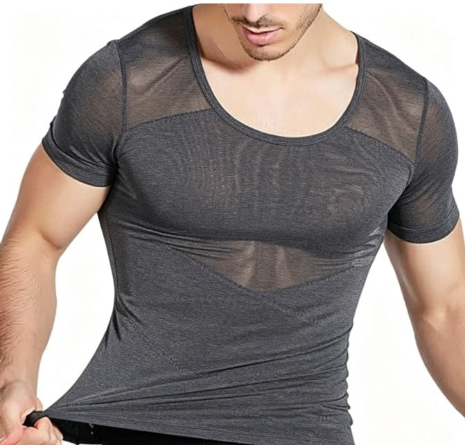 Men's Shaping Sous-vêtements Slimming Compression Shirt Cacher Hommes seins Shaping Sous-vêtements Me