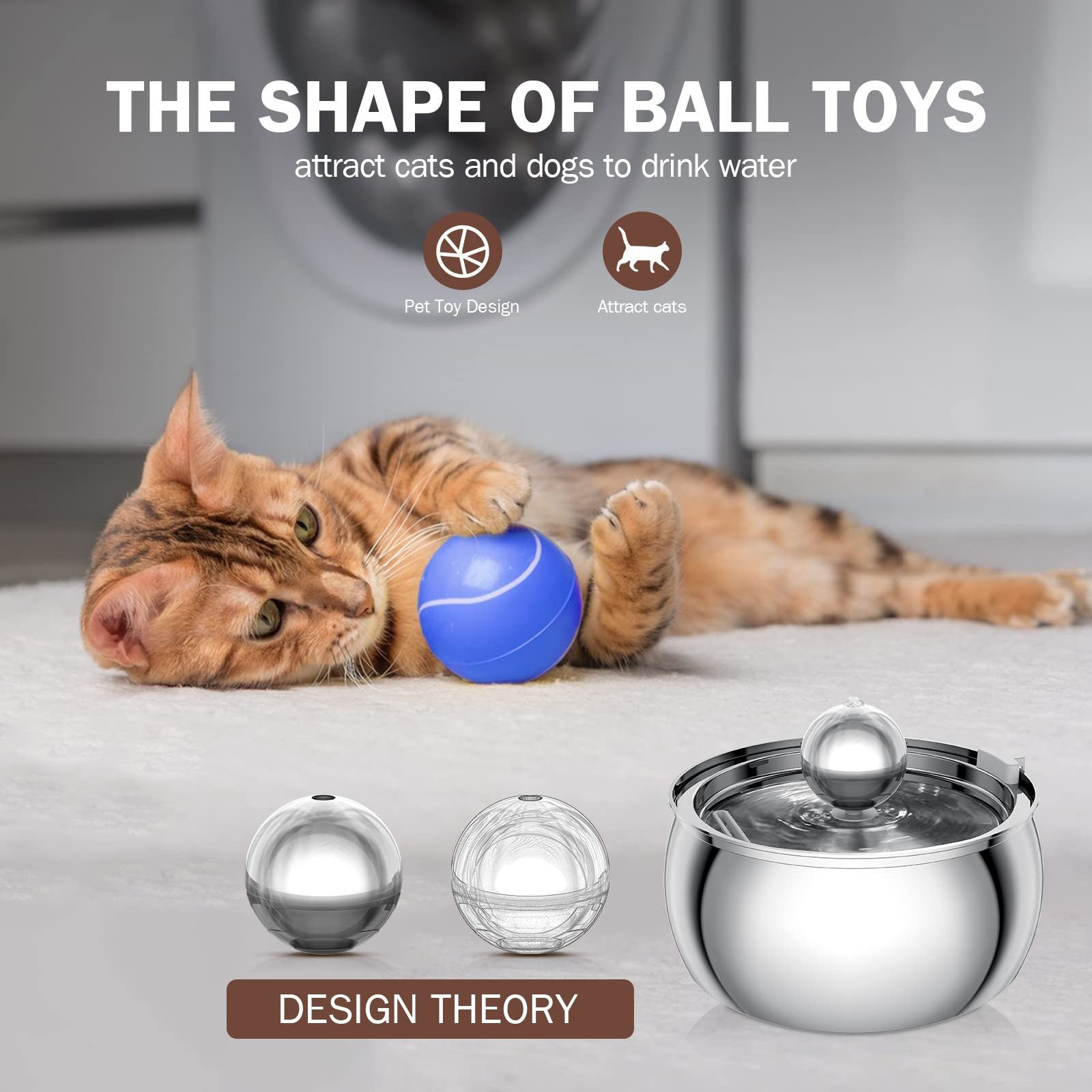 Robinet en acier inoxydable Dragon Ball 4L Cat and Dog Water Feeder
