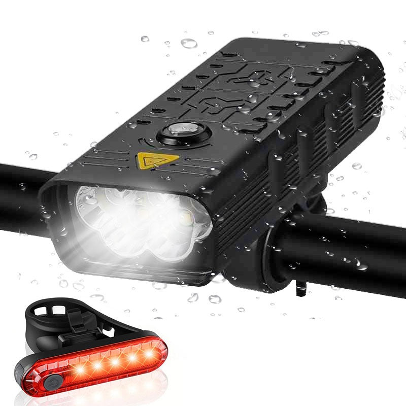 Lampe de vélo de longue durée à propulsion USB pour la nuit