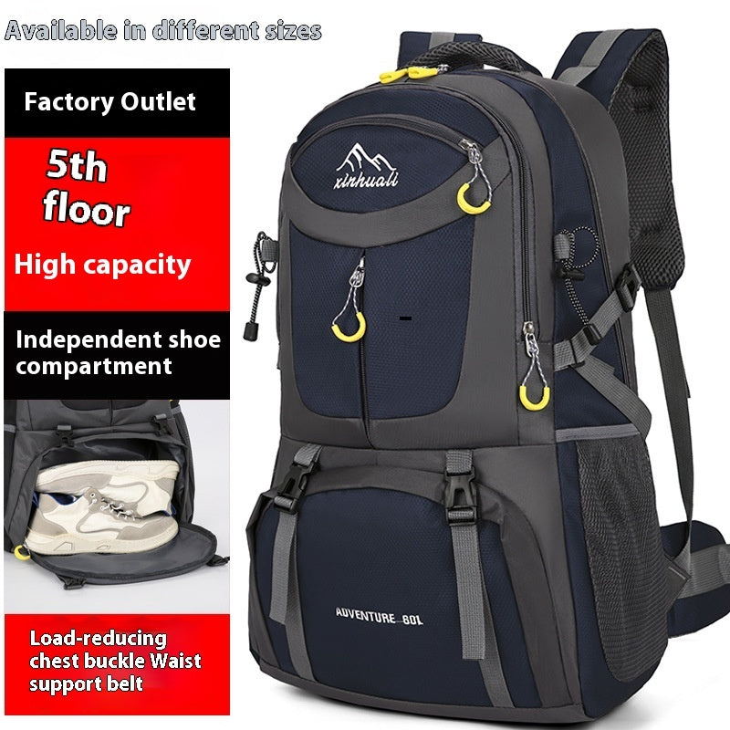 Sac d'alpinisme en plein air Randonnée Hommes et femmes 60L Sac de sport de grande capacité